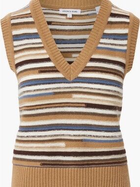 Veronica Beard Helenka Wool Mohair Blend Sweater Vest (Size Medium) NWT